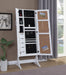 Doyle Jewelry Cheval Mirror with Picture Frames White - U&U Home Budget Furniture (Carteret, NJ)