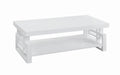 Schmitt Rectangular Coffee Table High Glossy White - U&U Home Budget Furniture (Carteret, NJ)