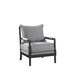 Blanchett Cushion Back Accent Chair Grey and Black - U&U Home Budget Furniture (Carteret, NJ)