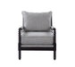 Blanchett Cushion Back Accent Chair Grey and Black - U&U Home Budget Furniture (Carteret, NJ)