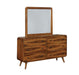 Robyn 6-drawer Dresser Dark Walnut - U&U Home Budget Furniture (Carteret, NJ)