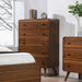 Robyn 5-drawer Chest Dark Walnut - U&U Home Budget Furniture (Carteret, NJ)