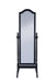 Cabot Rectangular Cheval Mirror with Arched Top Black - U&U Home Budget Furniture (Carteret, NJ)