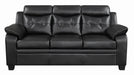 Finley Tufted Upholstered Sofa Black - U&U Home Budget Furniture (Carteret, NJ)