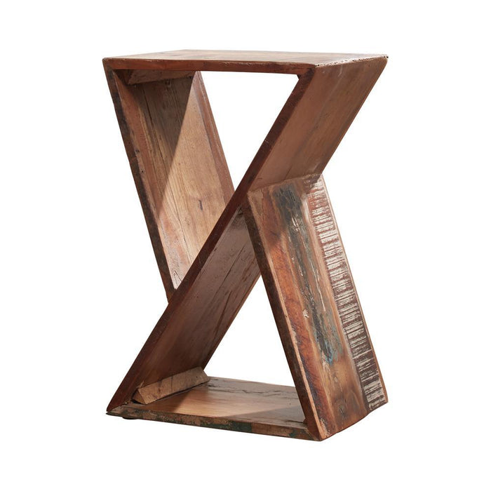 Lily Geometric Accent Table Natural - U&U Home Budget Furniture (Carteret, NJ)
