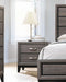 Watson 2-drawer Nightstand Grey Oak and Black - U&U Home Budget Furniture (Carteret, NJ)