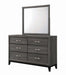Watson 6-drawer Dresser Grey Oak and Black - U&U Home Budget Furniture (Carteret, NJ)