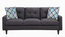 Watsonville Tufted Back Sofa Grey - U&U Home Budget Furniture (Carteret, NJ)