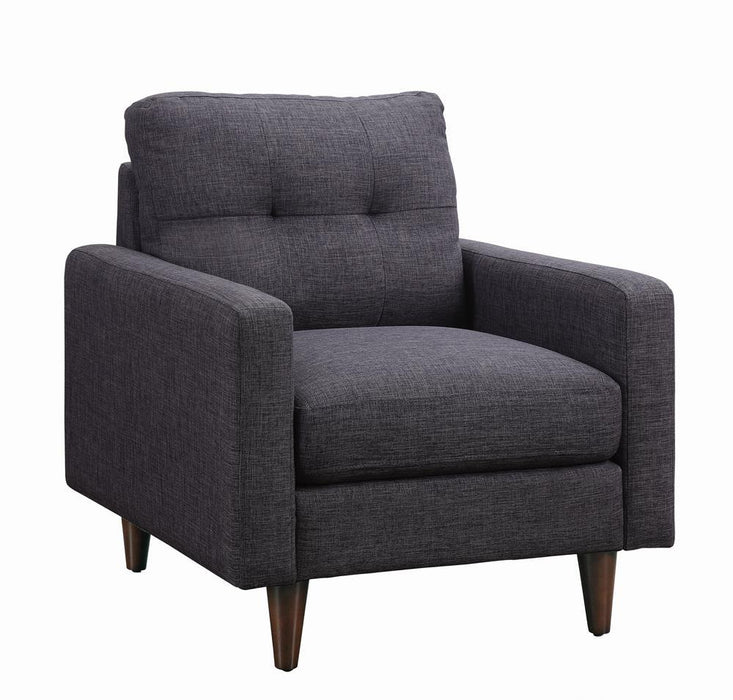 Watsonville Tufted Back Chair Grey - U&U Home Budget Furniture (Carteret, NJ)