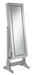 Moore Jewelry Cheval Mirror Silver - U&U Home Budget Furniture (Carteret, NJ)