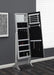 Moore Jewelry Cheval Mirror Silver - U&U Home Budget Furniture (Carteret, NJ)