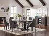 Phelps Rectangular Dining Table Antique Noir - U&U Home Budget Furniture (Carteret, NJ)