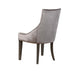 Phelps Upholstered Demi Wing Chairs Grey (Set of 2) - U&U Home Budget Furniture (Carteret, NJ)
