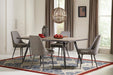 Alan Upholstered Dining Chairs Grey (Set of 2) - U&U Home Budget Furniture (Carteret, NJ)