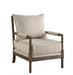 Blanchett Cushion Back Accent Chair Beige and Natural - U&U Home Budget Furniture (Carteret, NJ)
