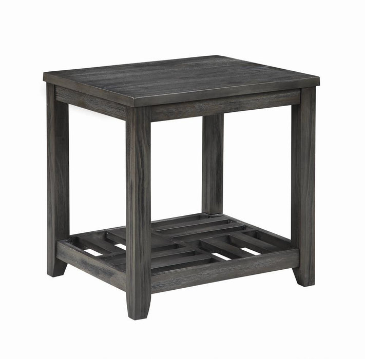 Cliffview 1-shelf Rectangular End Table Grey - U&U Home Budget Furniture (Carteret, NJ)