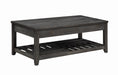 Cliffview Lift Top Coffee Table with Storage Cavities Grey - U&U Home Budget Furniture (Carteret, NJ)