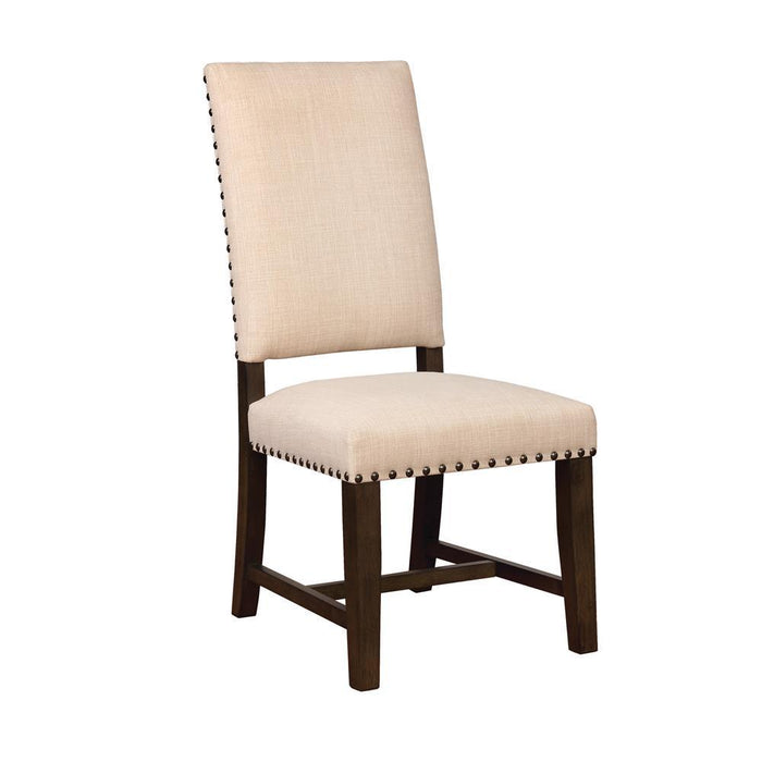 Twain Upholstered Side Chairs Beige (Set of 2) - U&U Home Budget Furniture (Carteret, NJ)
