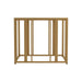 Adri Metal Frame End Table Matte Brass - U&U Home Budget Furniture (Carteret, NJ)