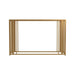 Adri Metal Frame Sofa Table Matte Brass - U&U Home Budget Furniture (Carteret, NJ)