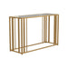 Adri Metal Frame Sofa Table Matte Brass - U&U Home Budget Furniture (Carteret, NJ)