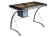 Melo 3-Drawer Drafting Desk Champagne - U&U Home Budget Furniture (Carteret, NJ)