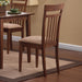 Robles 5-piece Dining Set Chestnut and Tan - U&U Home Budget Furniture (Carteret, NJ)