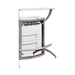 Dallas 2-shelf Home Bar Silver and Frosted Glass - U&U Home Budget Furniture (Carteret, NJ)