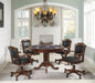 Turk 3-in-1 Round Pedestal Game Table Tobacco - U&U Home Budget Furniture (Carteret, NJ)