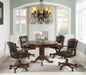 Turk 3-in-1 Round Pedestal Game Table Tobacco - U&U Home Budget Furniture (Carteret, NJ)