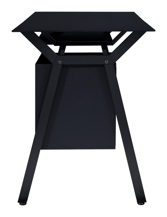 Weaving 2-drawer Computer Desk Black - U&U Home Budget Furniture (Carteret, NJ)