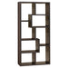 Theo 10-shelf Bookcase Cappuccino - U&U Home Budget Furniture (Carteret, NJ)