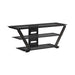 Donlyn 2-tier TV Console Black - U&U Home Budget Furniture (Carteret, NJ)