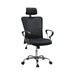 Stark Mesh Back Office Chair Black and Chrome - U&U Home Budget Furniture (Carteret, NJ)