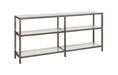 Kate 2-tier Bookcase Black Nickel - U&U Home Budget Furniture (Carteret, NJ)