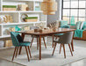 Jedda Oval Dining Table Dark Walnut - U&U Home Budget Furniture (Carteret, NJ)