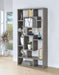 Howie 10-shelf Bookcase Weathered Grey - U&U Home Budget Furniture (Carteret, NJ)