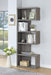 Joey 5-tier Bookcase Weathered Grey - U&U Home Budget Furniture (Carteret, NJ)