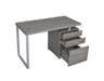 Brennan 3-drawer Office Desk Weathered Grey - U&U Home Budget Furniture (Carteret, NJ)