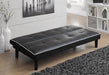 Katrina Tufted Upholstered Sofa Bed Black - U&U Home Budget Furniture (Carteret, NJ)