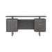 Lawtey Floating Top Office Desk Weathered Grey - U&U Home Budget Furniture (Carteret, NJ)