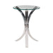 Emmett Round Accent Table Clear - U&U Home Budget Furniture (Carteret, NJ)