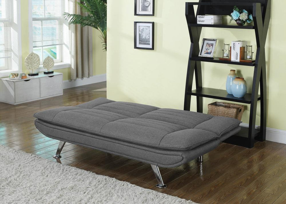 Julian Upholstered Sofa Bed with Pillow-top Seating Grey - U&U Home Budget Furniture (Carteret, NJ)