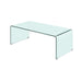 Ripley Rectangular Coffee Table Clear - U&U Home Budget Furniture (Carteret, NJ)