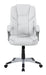 Kaffir Adjustable Height Office Chair White and Silver - U&U Home Budget Furniture (Carteret, NJ)