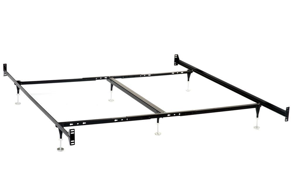 Esme California King, E.King, Queen, Twin Over Full Bed Frame Black - U&U Home Budget Furniture (Carteret, NJ)