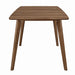 Alfredo Rectangular Dining Table Natural Walnut - U&U Home Budget Furniture (Carteret, NJ)