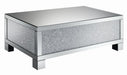 Gillian Rectangular Coffee Table Clear Mirror - U&U Home Budget Furniture (Carteret, NJ)