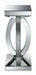 Amalia Square End Table with Lower Shelf Clear Mirror - U&U Home Budget Furniture (Carteret, NJ)