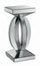 Amalia Square End Table with Lower Shelf Clear Mirror - U&U Home Budget Furniture (Carteret, NJ)